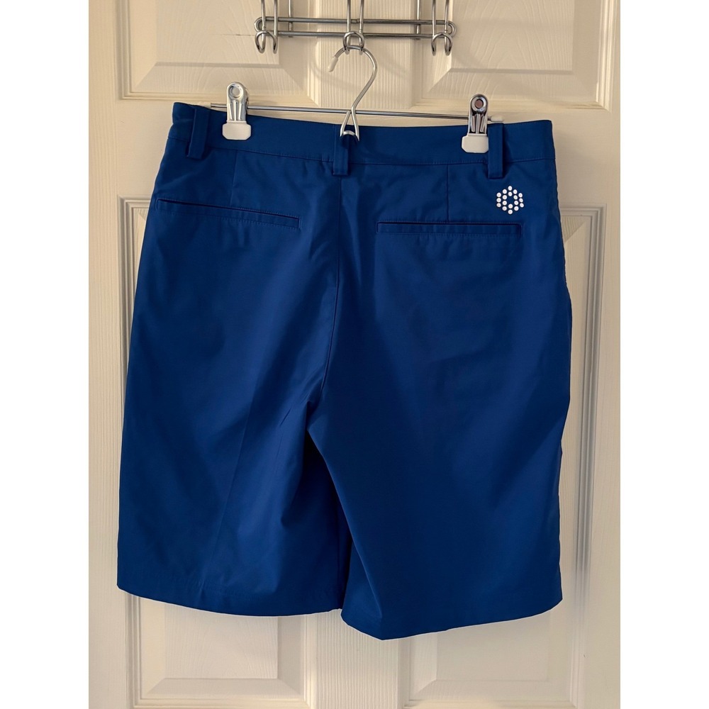 Puma CELL Golf Shorts Mens 32 Blue Performance Stretch Flat Front Pockets - Picture 3 of 9